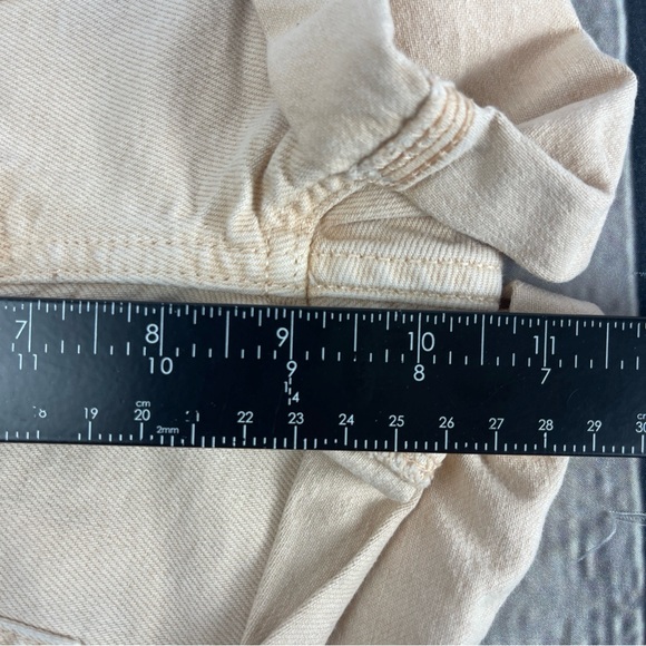 Free People We The Free Beginners Luck Low Rise Slouch Denim Shorts Pink 25 NWT - Picture 8 of 8